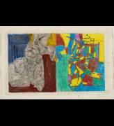 Jasper Johns. Study for Regrets, 2012. Acrylic, photocopy collage, coloured pencil, ink and watercolour on paper, 28.9 x 45.1 cm. Collection of the artist.
