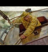 Christian Krohg. La Barre sous le vent! (The Leeward Bar!), 1882. Oil on canvas, 50 × 60 cm. Oslo National Museum. Photo: © Nasjonalmuseet / Jaques Lathion.