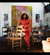 Christina Kimeze in her studio, 2024. Photo: Lily Bertrand-Webb. Courtesy the artist and Hauser & Wirth.