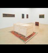 Mohammed Z. Rahman, Remember to Live, installation view, Peer, London, 2025. Commissioned and produced by Peer. Courtesy of the artist and Phillida Reid. Photo: Andy Keate.