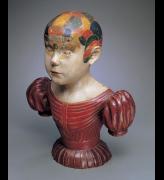 Phrenological Head, c1850. Asa Ames (1823–1851), Evans, New York. Paint on wood, 16 3/8 x 13 x 7 1/8 in. Collection American Folk Art Museum, New York. Bequest of Jeanette Virgin. Photograph: John Parnell, New York.