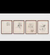 Paul Thek. Untitled, 1969-70. Pencil on paper, 27 x 21 cm (10 3/4 x 8 1/4 in) each. © Estate of Paul Thek. Courtesy of Pace Gallery, Galerie Buchholz, Mai 36 Galerie, and the Watermill Center, NY. Photo: Eva Herzog.