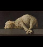 Francisco de Zurbarán, Agnus Dei, 1635-1640. Oil on canvas, 37.3 x 62 cm. Museo Nacional del Prado, Madrid © Photographic Archive Museo Nacional del Prado .