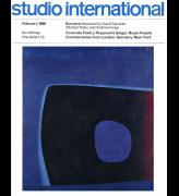 Studio International, February 1966, Volume 171 Number 874. Cover image: E240 by Rupprecht Geiger, 1955.