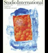 Studio International, December 1969, Volume 178 Number 917. Cover image: one of the images from Robert Rauschenberg's latest suite of prints, Stoned Moon, published by Gemini, Los Angeles.