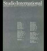 Studio International, 1970, July/August 1970, Volume 180 Number 924. Cover image.