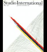 Studio International, May 1970, Volume 179 Number 922. Cover designed by Alexander 
Liberman.