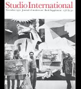 Studio International, 1970, November 1970, Volume 180 Number 927. Cover image. Members of the Art Workers' Coalition protesting in front of Picasso's Guernica in New York. Photo: Jan van Raay.