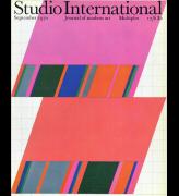 Studio International, 1970, September 1970, Volume 180 Number 925. Cover specially designed by Michael Tyzack.