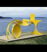 Anthony Caro (b. 1924), Sun Feast 1969-70. Steel painted yellow 181.5 x 416.5 x 218.5 cm. Private Collection © the artist, Barford Sculptures Ltd. Photography: John Riddy