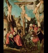 Lucas Cranach the Elder. <em>The Crucifixion,</em> c. 1500. Oil and tempera on limewood panel, 58.5 x 45 cm. Kunsthistorisches Museum, Vienna. Photo courtesy Kunsthistorisches Museum, Vienna