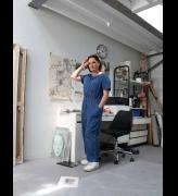 Kaye Donachie in her London studio. Courtesy Maureen Paley, London.