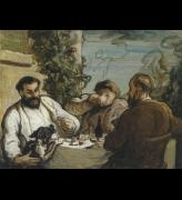 Honoré Daumier. Lunch in the Country, c.1867-8. Oil on panel, 26 x 34 cm. National Museum of Wales, Cardiff. Photograph © National Museum of Wales.