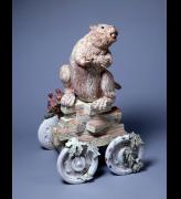 Viola Frey. <em>Non-Endangered Beaver,</em> 1973. Ceramic with glazes. Courtesy Artists