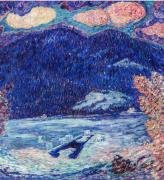 Marsden Hartley. The Ice Hole, Maine, 1908-9. Oil on canvas, 34 x 34 in (86.4 x 86.4 cm). New Orleans Museum of Art, Museum Purchase through the Ella West Freeman. Foundation Matching Fund.