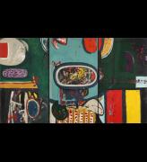 Alan Davie. <em>Patrick’s Delight, </em>1960. Oil on canvas, 213 x 366 cm (in three panels). First exhibited Gimpel Fils London, March 1960. Illustrated in <em>Alan Davie</em>; Alan Bowness, Lund Humphries 1967.