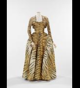 Gilbert Adrian (American, 1903–1959). <em>Evening Ensemble</em>, 1949. For Bianchini-Fèrier, French, founded 1888. Silk, metallic thread. The Brooklyn Museum Costume Collection at the Metropolitan Museum of Art.