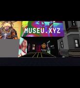 The entrance of the museu.xyz in the metaverse Voxels