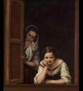 Bartolomé Esteban Murillo. Two Women at a Window, 1655-1660. Oil on canvas, 125.1 × 104.5 cm. National Gallery of Art, Washington, DC. Image courtesy of the Board of Trustees, National Gallery of Art, Washington, DC.