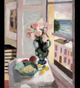 Henri Matisse. Safrano Roses at the Window, 1925. Oil on canvas, 80 x 65 cm. Private collection. Photograph © Private collection. © Succession H. Matisse/DACS 2017.