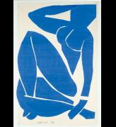 Henri Matisse. <em>Nu bleu II</em>, 1952. Gouache, cut and pasted on white paper mounted on canvas, 116.2
