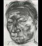 Anita Taylor. Narcoleptic, 2004. Charcoal on paper, 38 x 28 cm.