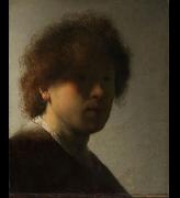 Rembrandt van Rijnb, Self-portrait with Tousled Hair, c1628–29. De Bruijn-van der Leeuw Bequest, Muri, Switzerland.