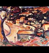 Georges Braque. L'Estaque, 1906. Oil on canvas, 46 x 55 cm. Mr and Mrs Merzbacher, the Merzbacher Foundation and Carafe Investment Company.