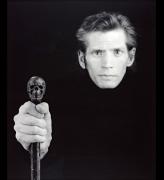Robert Mapplethorpe. Self Portrait, 1988. Photograph, gelatine silver print on paper, 57.7 x 48.1 cm. ARTIST ROOMS National Galleries of Scotland and Tate. Acquired jointly through The d'Offay Donation with assistance from the National Heritage Memorial Fund and the Art Fund 2008 © Robert Mapplethorpe Foundation.