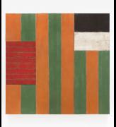 Sean Scully. A Green Place, 1987. Oil on linen, 84 x 86 1/2 x 5 1/4 in (213.4 x 219.7 x 13.3 cm). Image courtesy Mnuchin Gallery, New York. © Sean Scully. Photograph: Tom Powel Imaging.