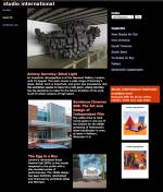 Studio International, homepage, June 2007. Image © Studio International Foundation.