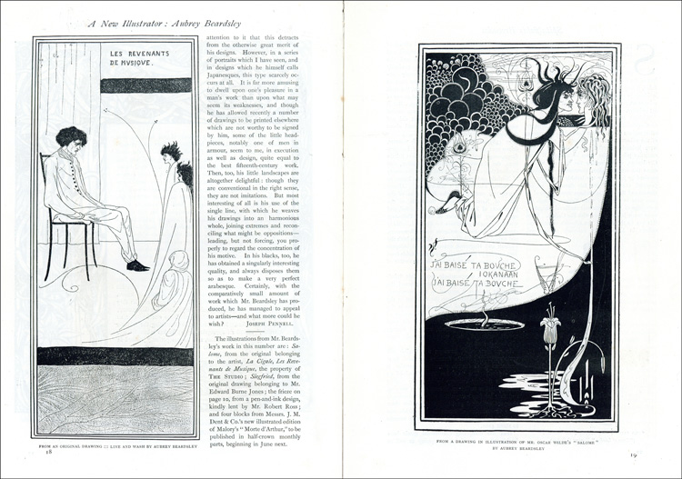The Studio: An Illustrated Magazine of Fine and Applied Art, Vol 1, No 1, April 1893, pp18-19.