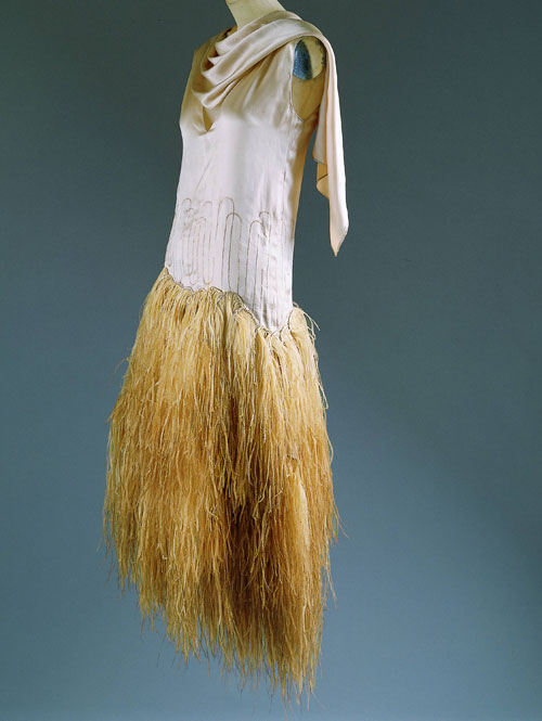 Evening Dress, 1928. Louiseboulanger, French, 1878–1950. Silk, feathers. Courtesy of The Metropolitan Museum of Art, Gift of Mrs. Wolcott Blair, 1973, 1973.6a,b.