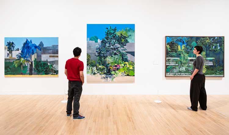 Hurvin Anderson, installation view, Tate Britain, London. Photo: Tate Photography (Larina Annora Fernandes).