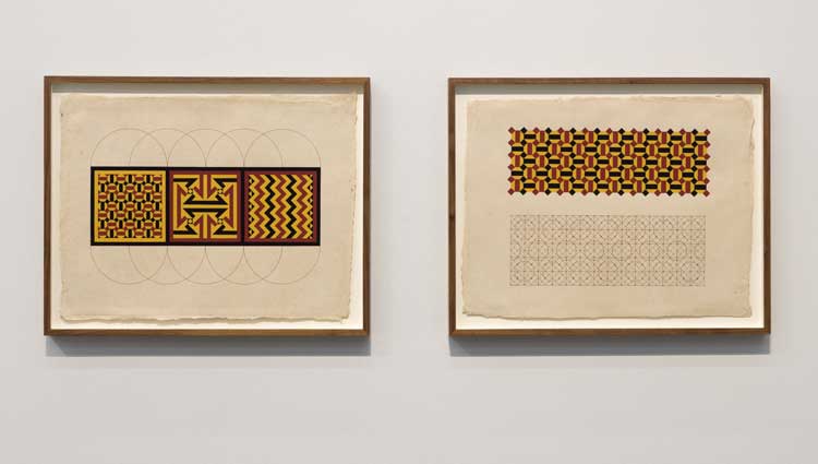 Dana Awartani: Standing by the Ruins, installation view, Towner Eastbourne. Photo: Rob Harris.