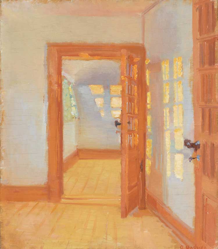 Anna Ancher, Interior. Brøndum's Annex, 1916. Image courtesy of Skagens Museum.