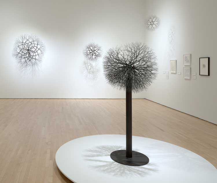 Ruth Asawa: Retrospective, installation view, SFMOMA; artwork: © 2025 Ruth Asawa Lanier, Inc., courtesy David Zwirner. Photo: Don Ross.