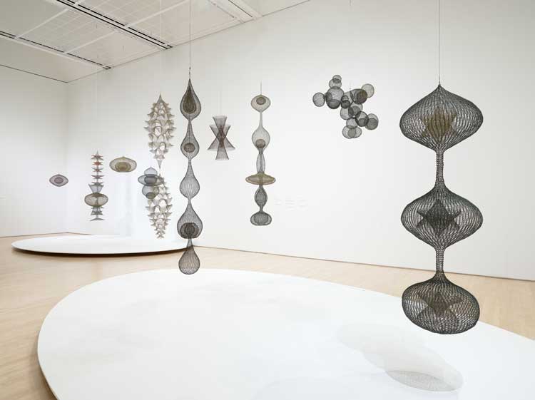 Ruth Asawa: Retrospective, installation view, SFMOMA; artwork: © 2025 Ruth Asawa Lanier, Inc., courtesy David Zwirner. Photo: Don Ross.