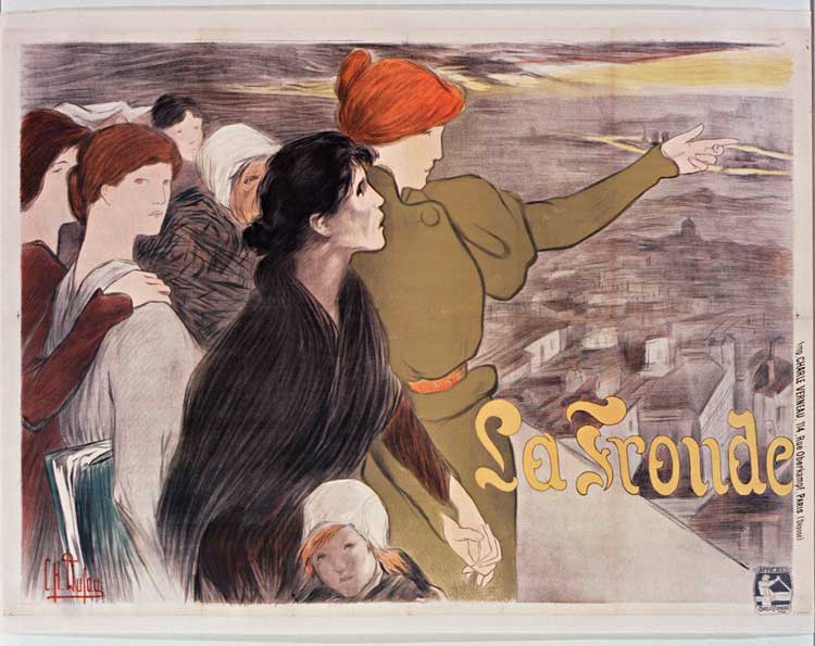 Clémentine-Hélène Dufau (1869-1937). Charles Verneau Printing (Paris). La Fronde, 1898. Colour lithograph, 100 × 140 cm. Paris, National Library of France, Department of Prints and Photography. Photo: BnF.