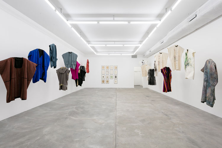 Huguette Caland, installation view at IAIA’s temporary downtown space, 2018. Image courtesy of IAIA.