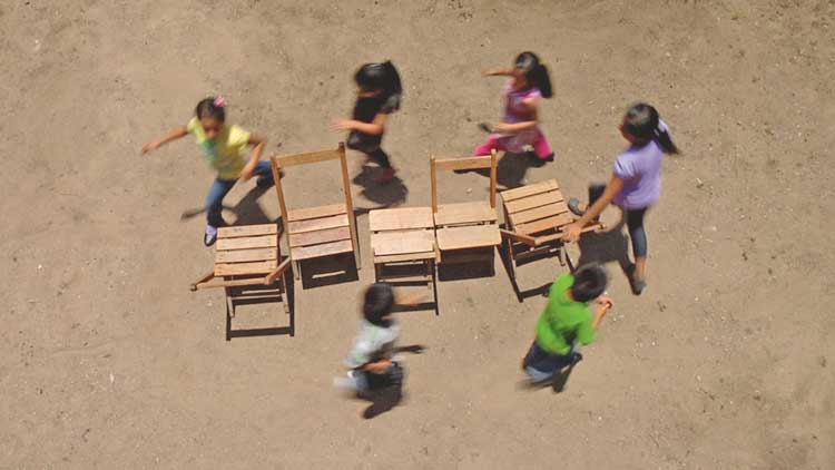 Francis Alÿs, Children’s Game #12: Musical Chairs, Oaxaca, Mexico, 2012. In collaboration with Elena Pardo and Félix Blume.