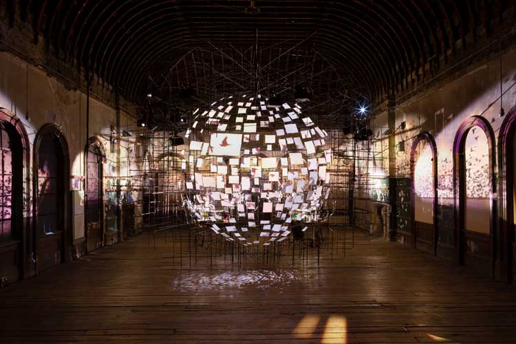 Sarah Sze, Metronome, 2023. Commissioned and produced by Artangel. Photo: Thierry Bal.