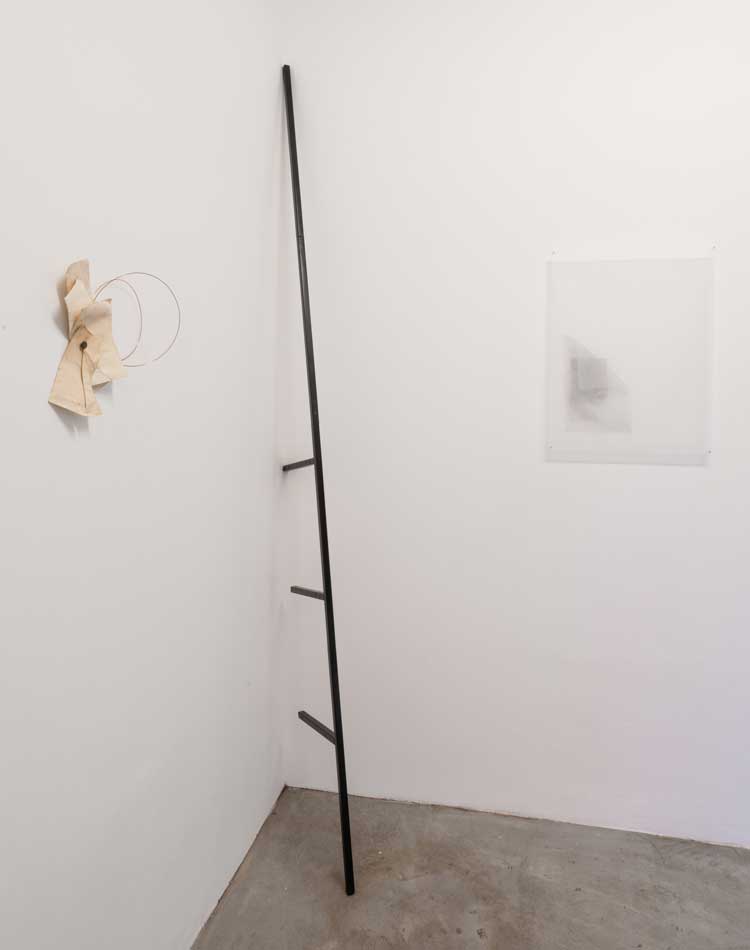 Francisca Aninat: Four Steps and a Looking Glass, installation view, 92 Webster Road, London, 2026. © Francisca Aninat. Photo: Sergey Novikov. Courtesy of 92 Webster Road.