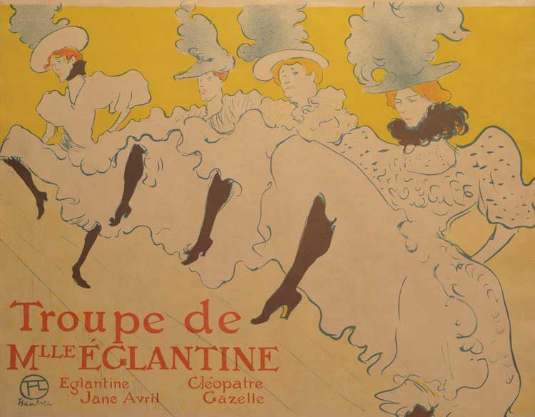 Henri de Toulouse-Lautrec, Troupe de Mlle. Ếglantine, 1896. Collection Paul and Diana Tauchner. Photo: Marianne Franke.