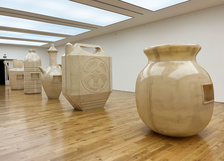 Alia Farid, installation view, Artes Mundi 10, National Museum Cardiff, 2023. Photo: Martin Kennedy.