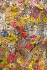 El Anatsui: Behind the Red Moon, installation view, Hyundai Commission, Tate Modern, London, 2023. Photo © Tate (Lucy Green).