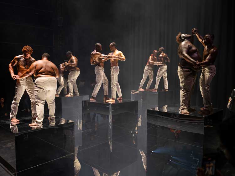 Miles Greenberg performs as part of Marina Abramović Institute Takeover at the Southbank Centre's Queen Elizabeth Hall, 4-8 October 2023. Photo: Linda Nylind courtesy of the Southbank Centre.