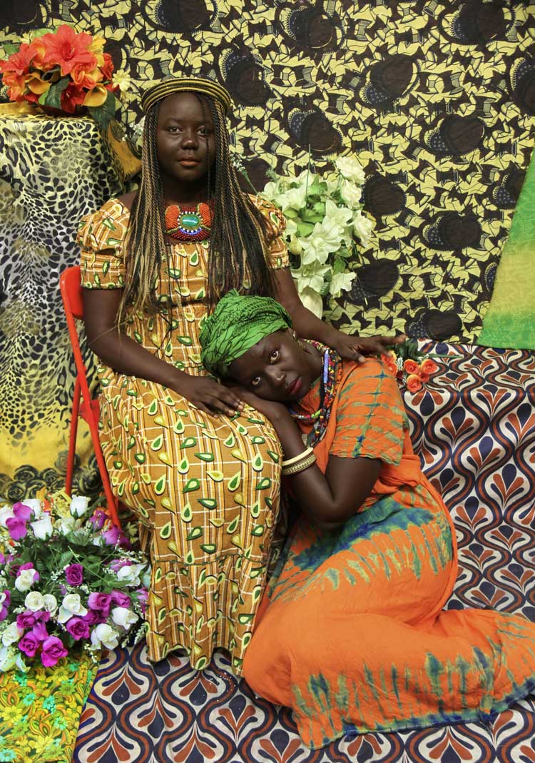 Atong Atem, Adut and Bigoa, The Studio Series, 2015. Ilford smooth pearl print; 84 × 59 cm. © Atong Atem. Courtesy of MARS Gallery and Atong Atem.