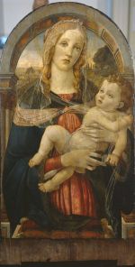 Umberto Giunti (1886-1970), Forgery in the manner of Sandro Botticelli (1444/1445-1510), Virgin and Child, 1920s. Egg tempera on wood panel. The Courtauld, London (Samuel Courtauld Trust).