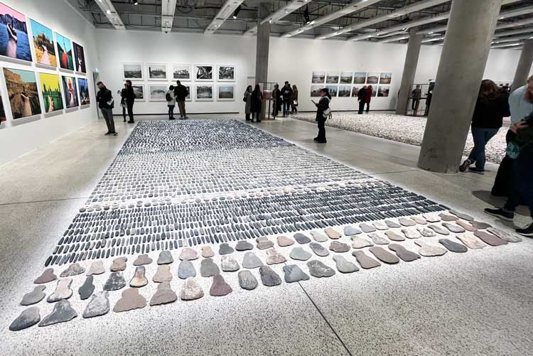 Ai Weiwei, Still Life, 1993-2000. Installation view, Ai Weiwei: Making Sense, The Design Museum, London 2023. Photo: Veronica Simpson.